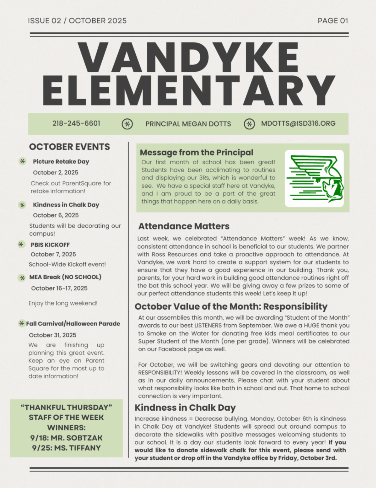 October Newsletter